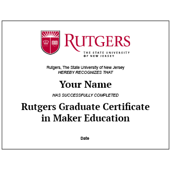 Rutgers certificate icon