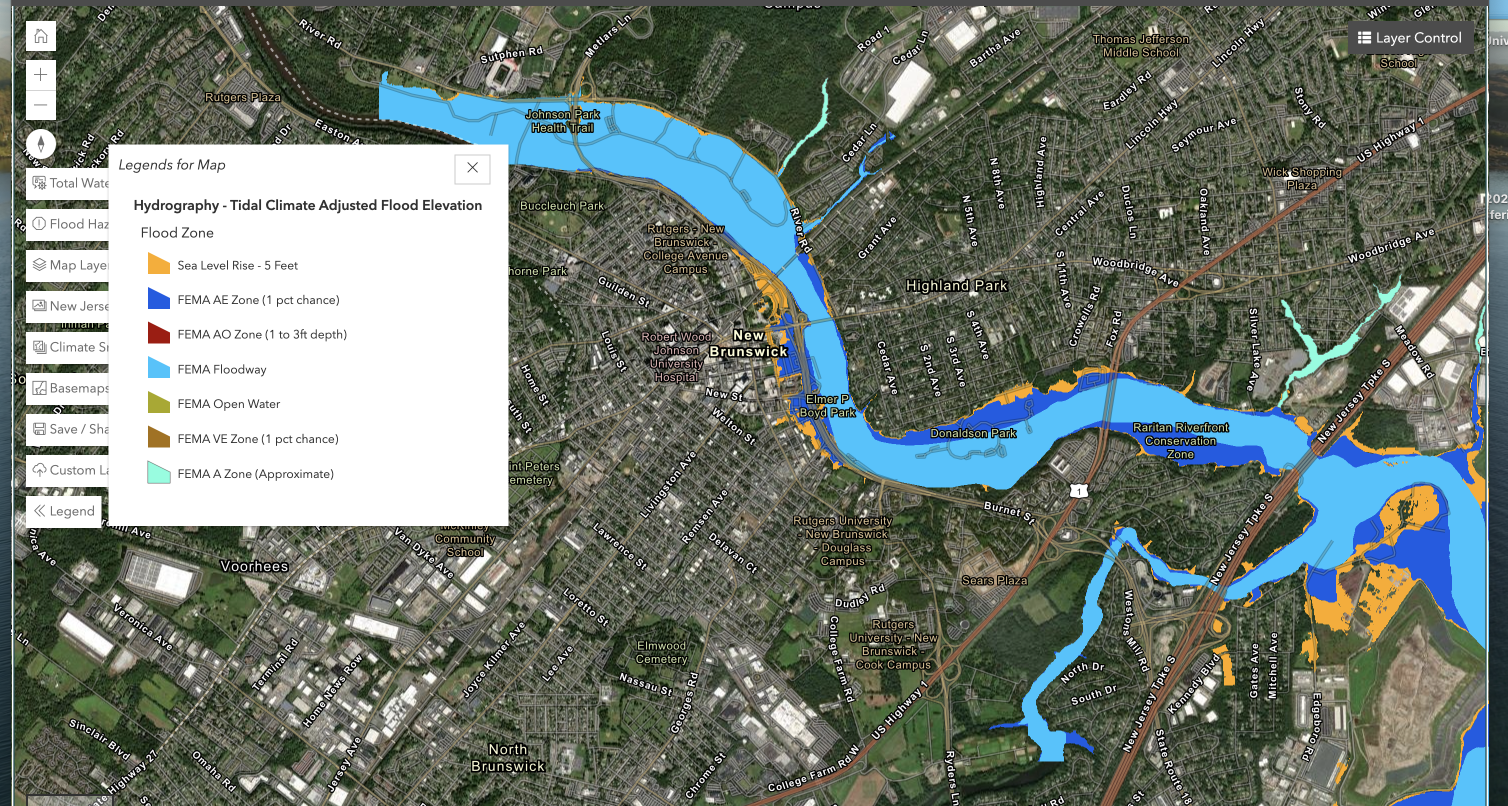 flood map of New Brunswick